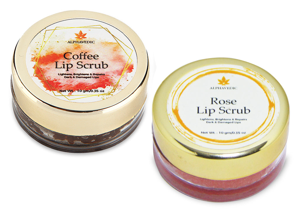 Rose Lip Scrub and Coffee Lip Scrub Combo