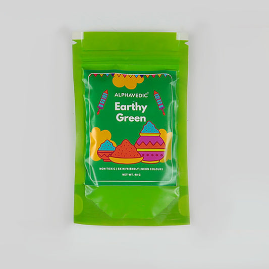 Earthy Green Holi Colors skin friendly pack of 1