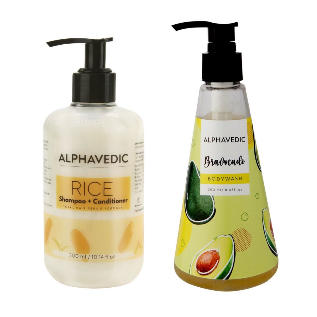 Rice Shampoo + Conditioner & Bravocado Body Wash